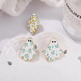 Spooky Ghost Enamel Pins Halloween Brooches Funny Jewelry
