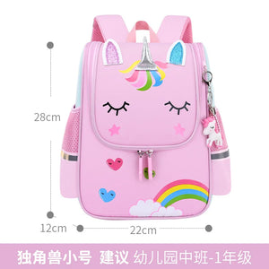 Orthopedic Waterproof School Bags for Kids Boys Girls