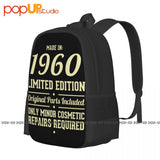 1960 Birth Year Backpack Vintage Shoe Bag Sports Bag