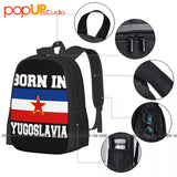 Yugonostalgic Yugoslavia Flag Backpack Large Capacity Storage Bag
