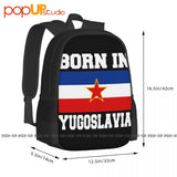 Yugonostalgic Yugoslavia Flag Backpack Large Capacity Storage Bag