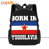 Yugonostalgic Yugoslavia Flag Backpack Large Capacity Storage Bag