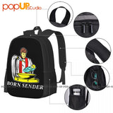 Large Capacity Gym Shoe Bag 3D Printing Backpack