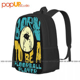 Floorball Player Backpack Large Capacity 3D School Sport Bag