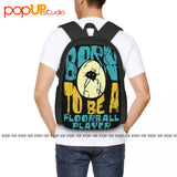 Floorball Player Backpack Large Capacity 3D School Sport Bag