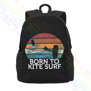 Kite Surf Sunset Beach Backpack Gym Shoe Bag