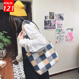 Winter Furry Shoulder Bag Leopard Print Girls Handbags