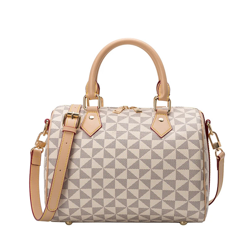 Boston Plaid Crossbody Shopper Bag