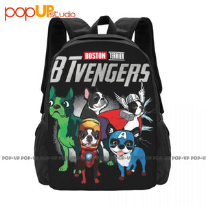 Boston Terrier Btvengers Backpack Large Capacity Print Training Gymnast Bag