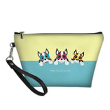 Boston Terrier Print Makeup Bag Lightweight Toiletries Organizer