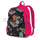 Botanical-Moths & Night Flowers Hiking Backpack
