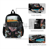 Botanical-Moths & Night Flowers Hiking Backpack