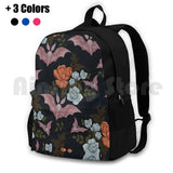 Botanical-Moths & Night Flowers Hiking Backpack