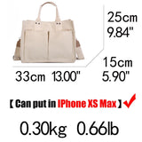 Canvas Large Women Casual Shoulder Bags with Handle