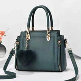 High-End Lychee Grain PU Leather Women's Handbag