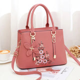 Embroidered One-shoulder Messenger Bag for Women