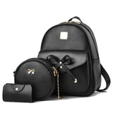 Fashionable Three Piece Bow Backpack Set