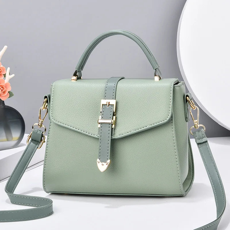 Fashion Women's Small Square Bag Soft Leather All-match Shoulder Bag