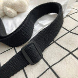 Bow Canvas Bag Shoulder Bag Women Casual Circular Ins Harajuku