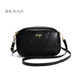 Bow PU Leather Shoulder Bag Women Ladies Messenger Purses Phone Bag Casual FLAP