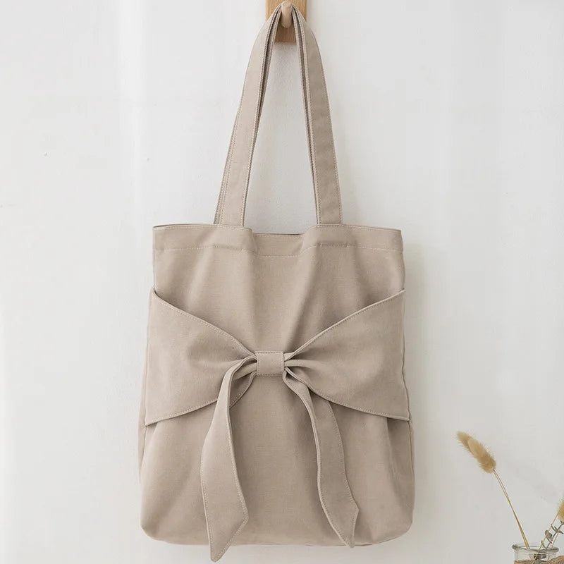One Shoulder Women's Bag Japanese Canvas Large Capacity Shopping Bag