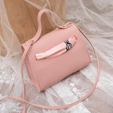 Women's Bow-Knot PU Leather Shoulder Bag Crossbody Purse