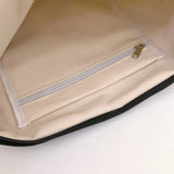 Canvas Shoulder Bag with Bow Pattern Large Capacity Tote