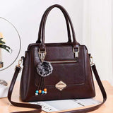 Bow Pendant Women Satchel Shoulder Bag Leather Tote Bag Ladies Hand Bags
