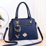 Bow Pendant Women Satchel Shoulder Bag Leather Tote Bag Ladies Hand Bags