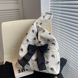 Sweet Flower Women Shopping Girl Soft Cotton Cloth Environmental Storage Handbag