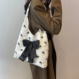 Sweet Flower Women Shopping Girl Soft Cotton Cloth Environmental Storage Handbag