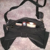 Bowknot Bag Women Crossbody Shoulder Bag Fanny Pack Fashionable Goth Bag