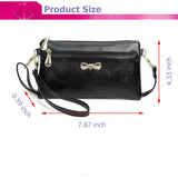 Bowknot Shoulder Bags for Women PU Crossbody Bags Small Female Bag