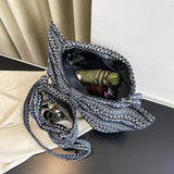 Bowknot Purse Shoulder Bag Large Capacity Messenger Bag