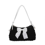 Bowtie Shoulder Bags for Women Autumn Trends Small Crossbody Bag