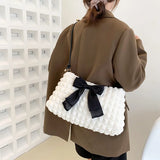 Bowtie Shoulder Bags for Women Autumn Trends Small Crossbody Bag