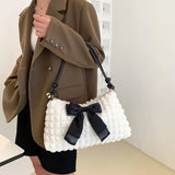 Bowtie Shoulder Bags for Women Autumn Trends Small Crossbody Bag