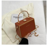 Vintage Small Totes Leather Handbag Purse Women