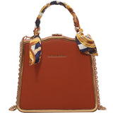 PU Leather Crossbody Sling Bag For Women Handbags With Chain Long Belt