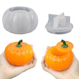 Halloween Pumpkin Jewelry Box Resin Mold with Lid