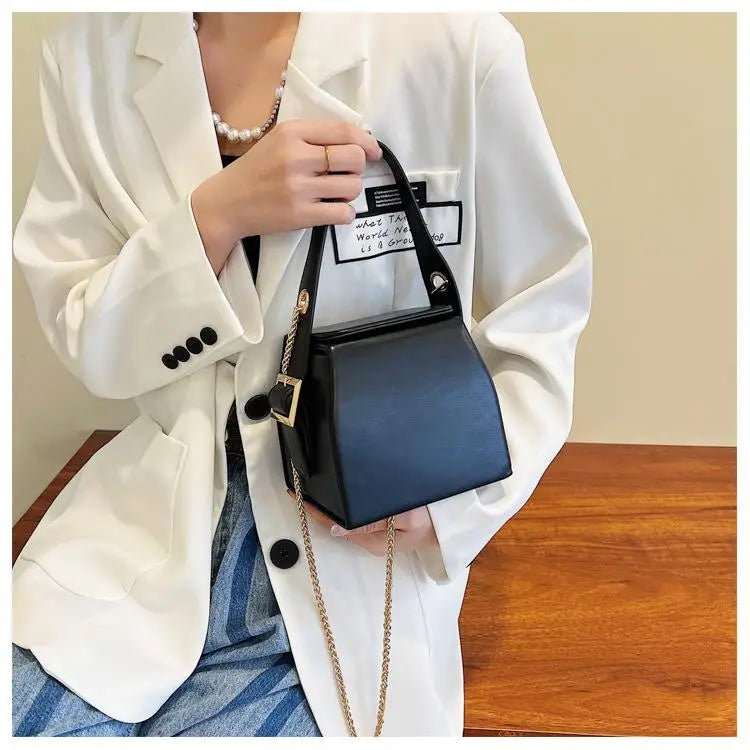 Leather Crossbody Bag Short Handle For Women Shoulder Bags