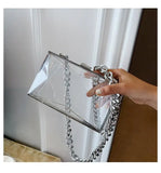 Transparent Acrylic Jelly Bag with Thick Chain Tote