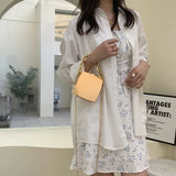 Small Chain Shoulder Bag Mirror Square Crossbody High Bag