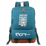 Zero Two Canvas Backpack Harajuku for Teens