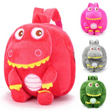 Kids Plush Dinosaur Backpack - Cute Cartoon Rucksack for School and Travel