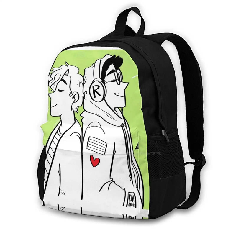 Boyf Riends School Bag Big Capacity Backpack Laptop 15 Inch Be More Chill