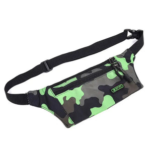 Camouflage Fanny Pack Money Waist Belt Travel Bum Bag Y3NE
