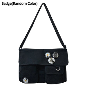 Large Capacity Canvas Cross Body Shoulder Bag