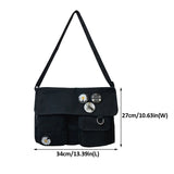 Large Capacity Canvas Cross Body Shoulder Bag