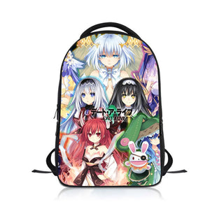 Anime Date a Live Kids Backpack School Bag